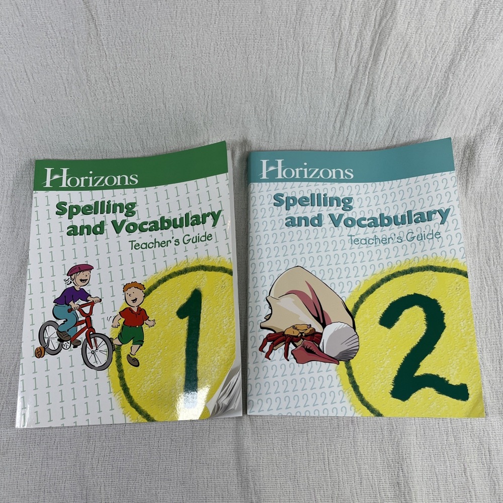 HORIZONS 1st & 2nd Grade Spelling And Vocabulary Teacher's Guide Homeschool NEW!